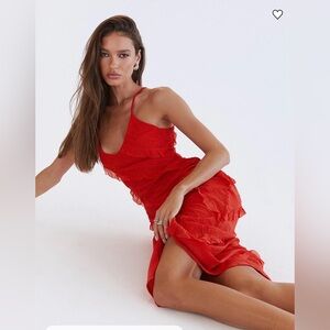 NEW 🌹Princess Polly Lars maxi Vibrant Red Dress size 10
